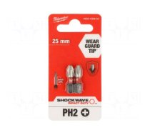 Screwdriver bit | Phillips | PH2 | Kind: impact | Overall len: 25mm