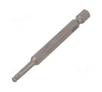 Screwdriver bit | spherical,Torx® | T20 | 1/4" | Overall len: 70mm