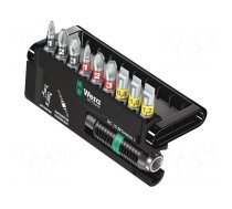 Tools set: screwdriver bits | plastic box | 1/4" | 10pcs.