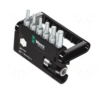 Tools set: screwdriver bits | plastic cassette | hex key | TORSION