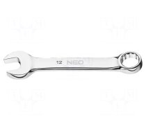 Wrench: combination spanner | double-sided | 12mm | L: 102mm