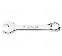Wrench: combination spanner | double-sided | 14mm | L: 113mm
