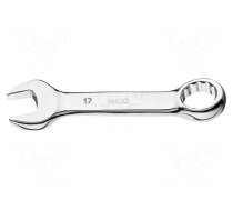 Wrench: combination spanner | double-sided | 17mm | L: 129mm