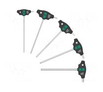 Wrench: hex key-set | Hex Plus | Kind of handle: T | 5pcs.