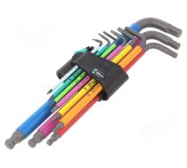 Key set | Hex-Plus hexagon keys,spherical | steel | Pcs: 9