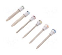 Key set | socket spanner | Chrom-vanadium steel | Pcs: 6 | Bit: Torx®