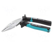 Pliers | curved,half-rounded nose | 200mm