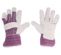 Protective gloves | Size: 10 | cotton,natural leather