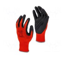 Protective gloves | Size: 8 | red-black | tag