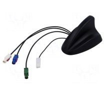 Antenna | automotive,SHARK | AM,DVB-T,FM,GPS,TV | Fakra | Len: 0.25m