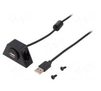 Extender | USB A socket | 0.6m | USB 2.0