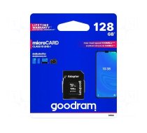 Memory card | SD XC Micro | 128GB | Read: 100MB/s | Write: 10MB/s