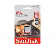 Memory card: SDHC | 32GB | Class 10,UHS I U1 V10 | R: 120MB/s | ULTRA