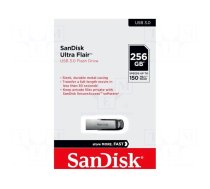 Pendrive | USB 3.0 | 256GB | R: 150MB/s | ULTRA FLAIR | black | USB A
