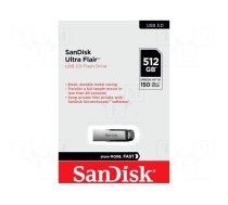 Pendrive | USB 3.0 | 512GB | R: 150MB/s | ULTRA FLAIR | black | USB A