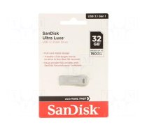 Pendrive | USB 3.1 | 32GB | 150MB/s | USB A | ULTRA LUXE | Colour: silver