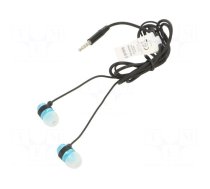 Headphones with microphone | black,blue | Jack 3,5mm | in-ear | 1.2m