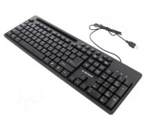 Keyboard | black | USB A | wired,US layout | tablet/smartphone stand