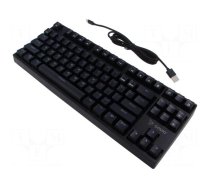 Keyboard | black | USB A,USB C | mechanical keyboard,RGB | 2000mAh