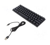 Keyboard | black | USB C | wired,US layout | mechanical keyboard,RGB