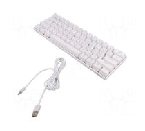 Keyboard | white | USB C | wired,US layout | mechanical keyboard,RGB
