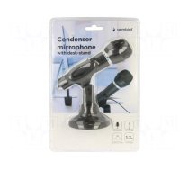 Microphone | black | Jack 3,5mm | with switch | 1.3m | -58dB