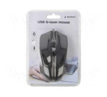 Mouse | black | USB A | laser,wired | DPI change button | 1.8m
