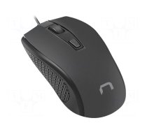 Mouse | HOOPOE 2 | black | USB A | optical,wired | 1.8m | No.of butt: 3