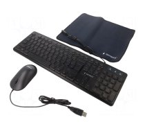 Office kit | black | USB A | wired,US layout | with LED | 1.4m