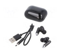 Wireless headphones with microphone | black | USB C | 2402÷2480MHz