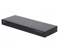 KVM switch | DC,PS/2 socket x2,USB A socket x2,VGA x9 | OUT: 8