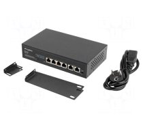 Switch Ethernet | IEC C14,RJ45 socket x6 | Fast Ethernet | black