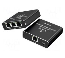 Switch Ethernet | RJ45 socket x4,USB C socket | black | 100m