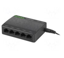 Switch Ethernet | RJ45 socket x5 | PnP,LED status indicator
