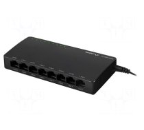 Switch Ethernet | RJ45 socket x8 | PnP,LED status indicator