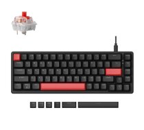 Lemokey X6, Red backlight, Keychron Red Switch, Black, US