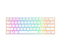 ROYAL KLUDGE RK61 White, Red Switch, US
