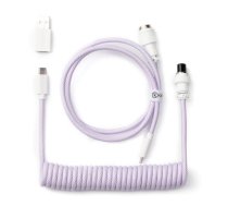 Keychron Coiled Type-C Cable, Light Purple
