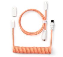 Keychron Coiled Type-C Cable, Orange