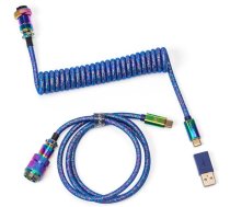 Keychron Premium Coiled Type-C Cable, Blue