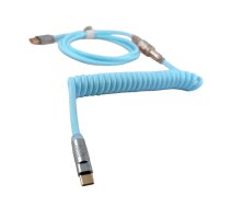 VGN PU Coiled Cable, Light Blue