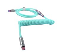 VGN PU Coiled Cable, Light Green