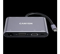 CANYON hub DS-14 8in1 4k USB-C Dark Grey