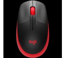 LOGITECH M190 Full-size wireless mouse - RED - 2.4GHZ - EMEA - M190