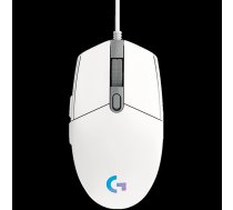 LOGITECH G102 LIGHTSYNC Corded Gaming Mouse - WHITE - USB - EER