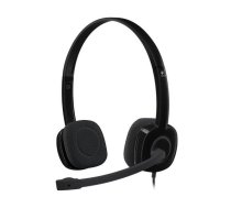 LOGITECH H151 Corded Stereo Headset - BLACK - 3.5 MM