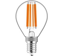 LED spuldze E14, G45, 6.5W, 806lm, 2700K, filament