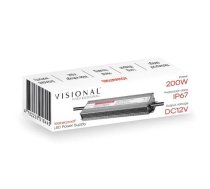 Ūdensizturīgs LED barošanas bloks 12V, 16.6A, 200W, IP67