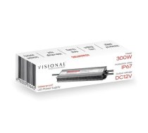 Ūdensizturīgs LED barošanas bloks 12V, 25A, 300W, IP67