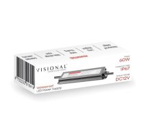 Ūdensizturīgs LED barošanas bloks 12V, 5A, 60W, IP67